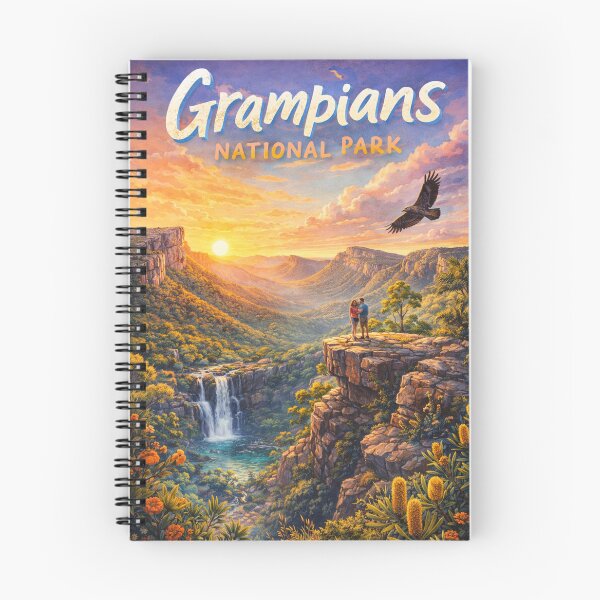 Item preview, Grampians National Park Australia – Rocky Cliffs, Waterfalls, and Sunset Views in Victoria’s Great Dividing Range designed and sold by Aryabek.