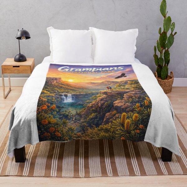 Item preview, Grampians National Park Australia – Rocky Cliffs, Waterfalls, and Sunset Views in Victoria’s Great Dividing Range designed and sold by Aryabek.