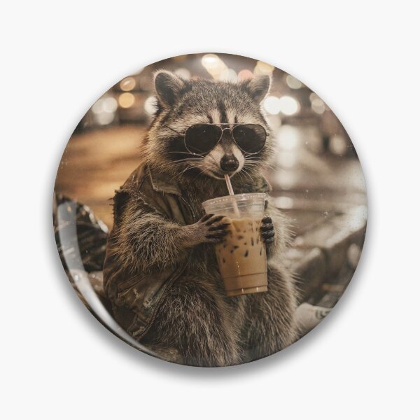 Item preview, Sad Iced Coffee Raccoon designed and sold by AdyKurniawan.