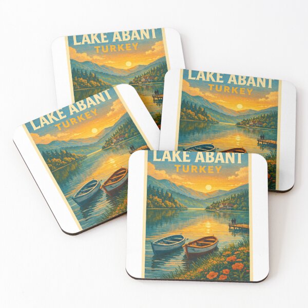 Item preview, Lake Abant Turkey – Sunset View of Boats, Mountains and Forests in Bolu Province Nature Park designed and sold by Aryabek.