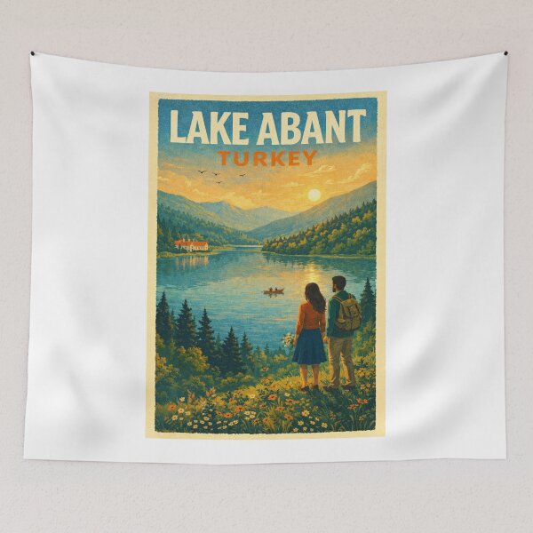 Item preview, Lake Abant Turkey – Forested Lakeside Panorama in Mudurnu District of Bolu Province designed and sold by Aryabek.