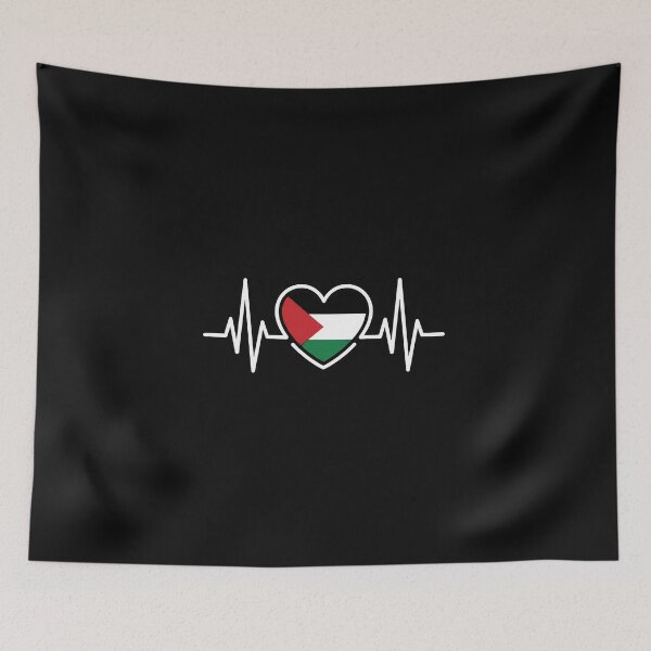 Item preview, Palestine Flag Heartbeat designed and sold by AdyKurniawan.
