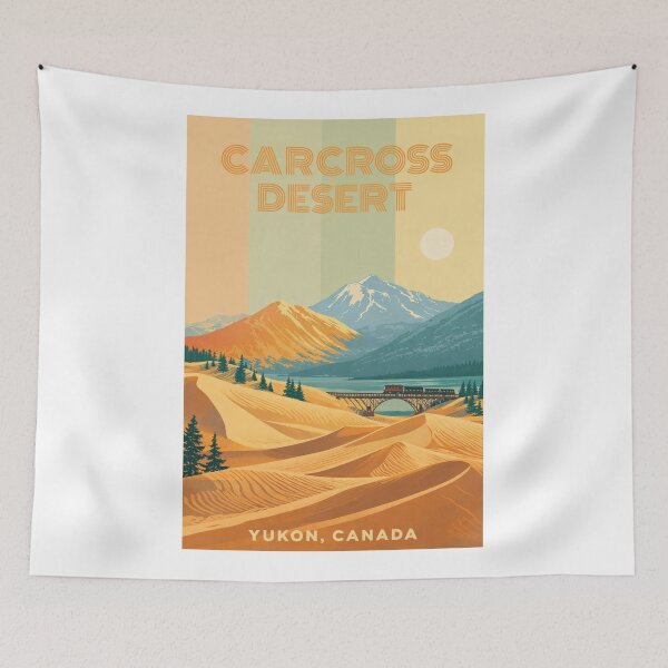 Item preview, Carcross Desert Yukon Canada – World's Smallest Desert with Dunes, Pine Trees and Mountain Backdrop designed and sold by Aryabek.