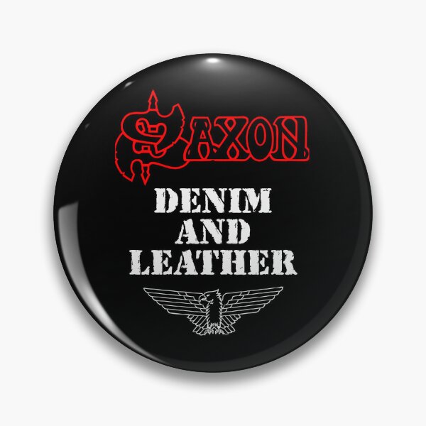 Item preview, Saxon Denim And Leather Classic Old School Heavy Metal Nwobhm designed and sold by MCZTorres.