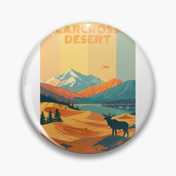 Item preview, Carcross Desert Yukon Canada – Dunes, Mountains and Elk Silhouette in Southern Lakes Region designed and sold by Places On Earth.