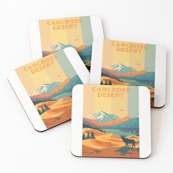 Item preview, Carcross Desert Yukon Canada – Dunes, Mountains and Elk Silhouette in Southern Lakes Region designed and sold by Places On Earth.