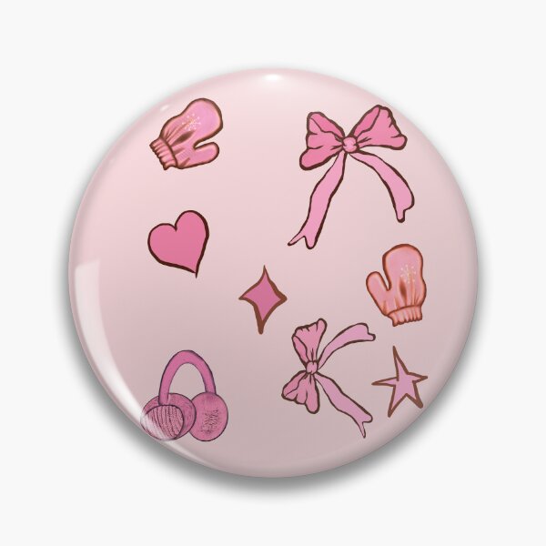 Item preview, coquette pink Girly girl bows ribbons hearts stars and retro vintage stuff for girls  designed and sold by Artonmytee.