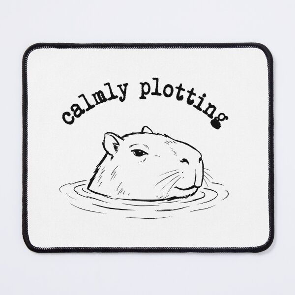 Item preview, Calmly Plotting Capybara designed and sold by AdyKurniawan.