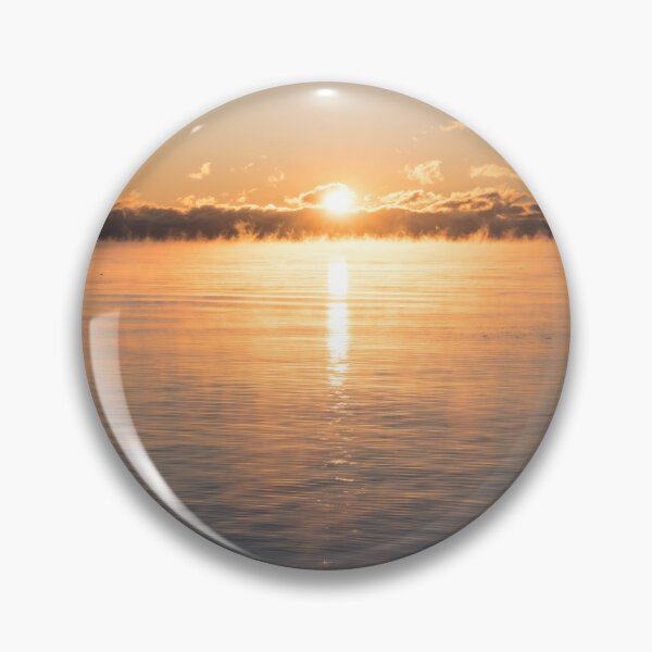 Item preview, Brilliant Golden Sunrise Over Smoky Water designed and sold by Georgia Mizuleva.