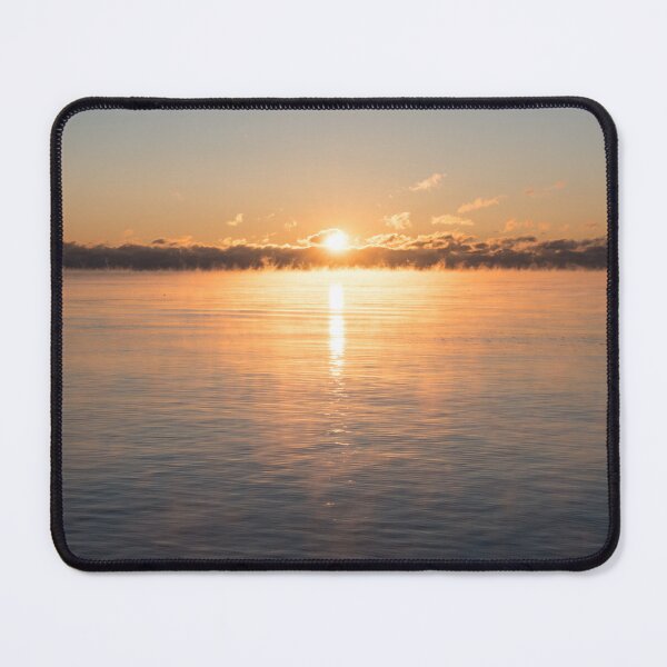 Item preview, Brilliant Golden Sunrise Over Smoky Water designed and sold by Georgia Mizuleva.