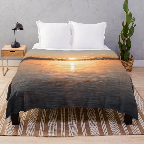 Item preview, Brilliant Golden Sunrise Over Smoky Water designed and sold by Georgia Mizuleva.