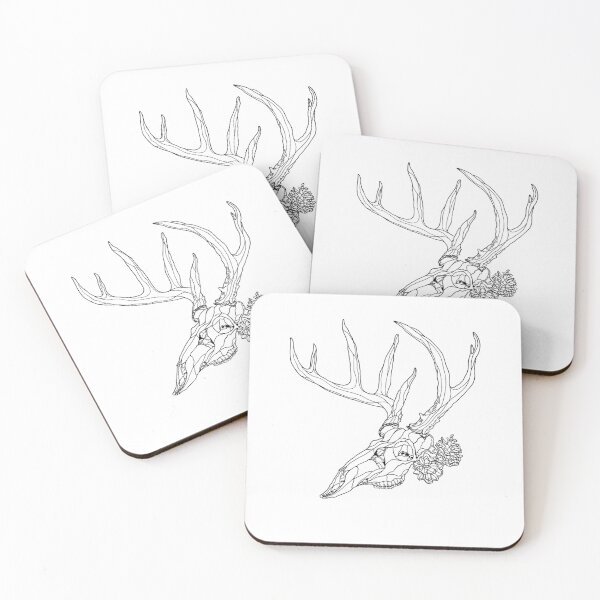 Item preview, Whitetail Buck Skull Pine Cones designed and sold by qrfwhislu5.
