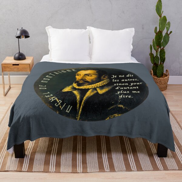 Item preview, Montaigne quote: Je ne dis les autres, sinon pour d'autant plus me dire. designed and sold by artbleed.