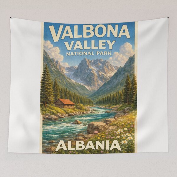 Item preview, Valbona Valley National Park Albania – River, Peaks and Forests in Bjeshkët e Nemuna near Tropojë designed and sold by Places On Earth.