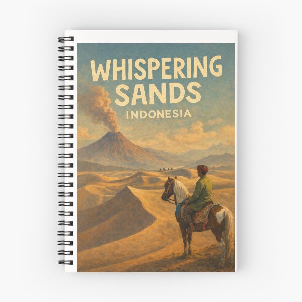 Item preview, Whispering Sands Indonesia – Horseback Riders and Volcanic Dunes near Mount Bromo in East Java designed and sold by Places On Earth.