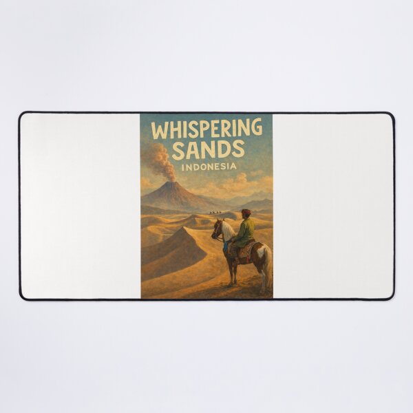 Item preview, Whispering Sands Indonesia – Horseback Riders and Volcanic Dunes near Mount Bromo in East Java designed and sold by Places On Earth.