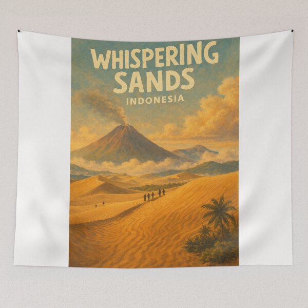 Item preview, Whispering Sands Indonesia – Volcanic Dunes and Trekking Route near Mount Bromo in Bromo Tengger Semeru National Park designed and sold by Places On Earth.