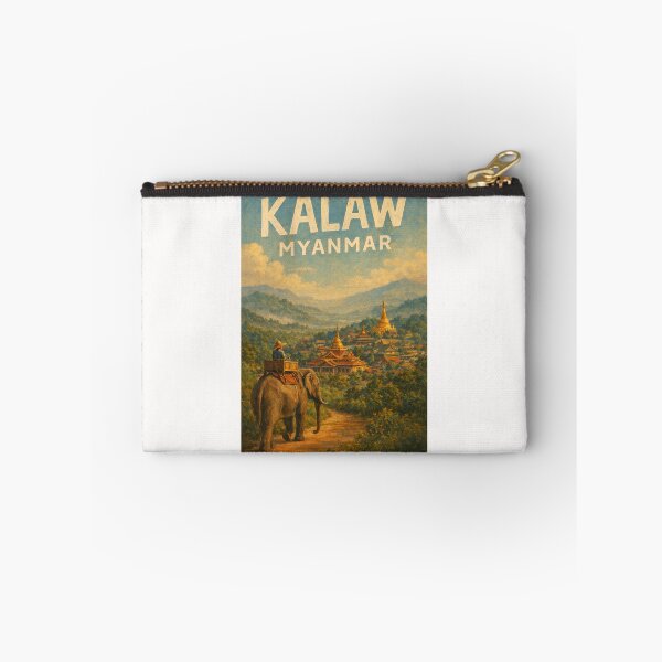 Item preview, Kalaw Myanmar – Elephant Trekking View of Golden Pagodas and Mountain Landscape in Shan State designed and sold by Places On Earth.