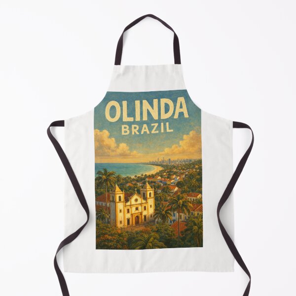 Item preview, Olinda Brazil – Baroque Church, Palm Trees, and Colorful Colonial Homes Overlooking the Recife Coast designed and sold by Places On Earth.
