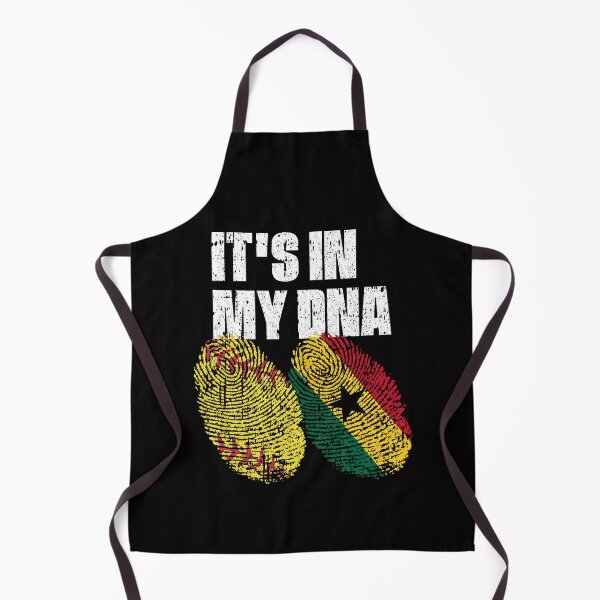 Item preview, IT'S IN MY DNA Softball - Ghana Flag Fingerprint designed and sold by CosmoKitsch.