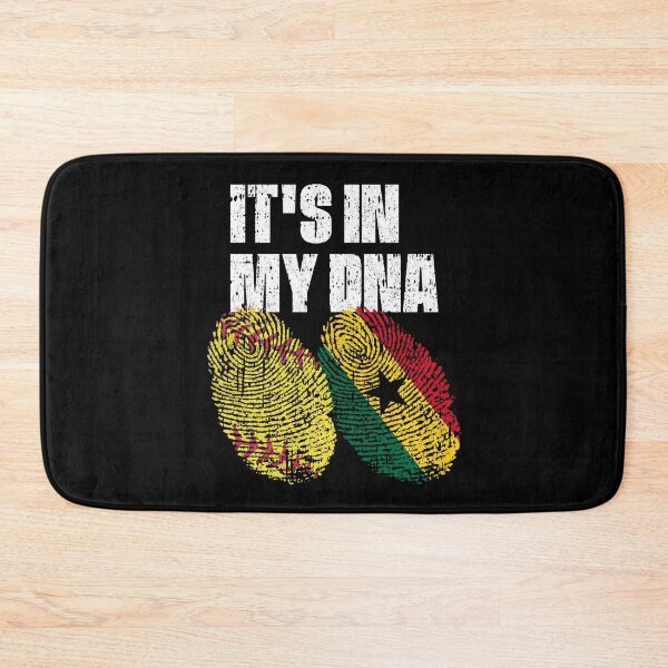Item preview, IT'S IN MY DNA Softball - Ghana Flag Fingerprint  designed and sold by CosmoKitsch.