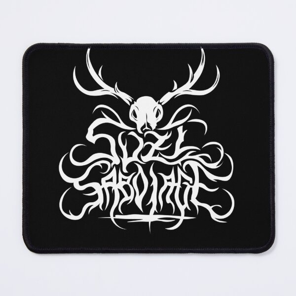 Item preview, Reindeer Skull Logo (White On Black) designed and sold by Arobinoz.