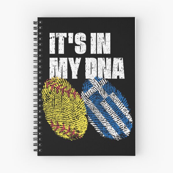 Item preview, IT'S IN MY DNA Softball - Greece Flag Fingerprint  designed and sold by CosmoKitsch.