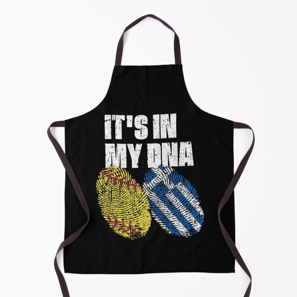 Item preview, IT'S IN MY DNA Softball - Greece Flag Fingerprint designed and sold by CosmoKitsch.