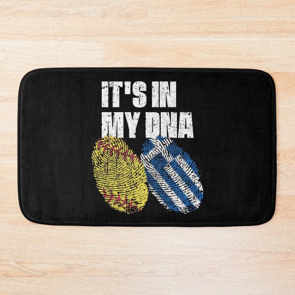 Item preview, IT'S IN MY DNA Softball - Greece Flag Fingerprint  designed and sold by CosmoKitsch.