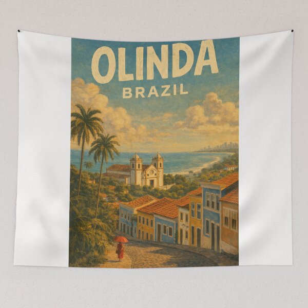 Item preview, Olinda Brazil – Coastal View of Baroque Churches and Colonial Streets in Pernambuco near Recife designed and sold by Places On Earth.
