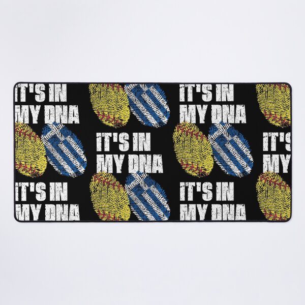 Item preview, IT'S IN MY DNA Softball - Greece Flag Fingerprint  designed and sold by CosmoKitsch.
