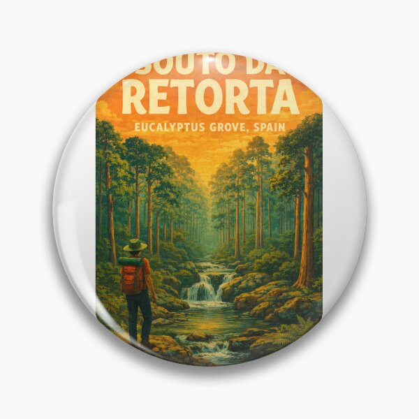 Item preview, Souto da Retorta Spain – Verdant Eucalyptus Grove with Waterfalls and Hiking Trail in Galicia designed and sold by Places On Earth.