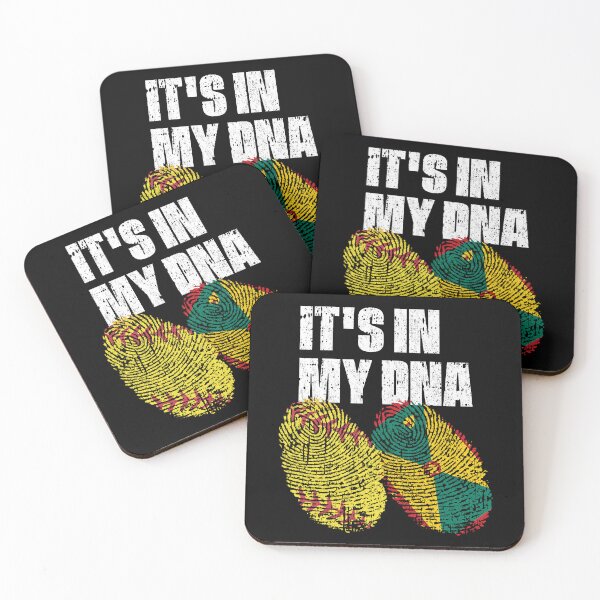 Item preview, IT'S IN MY DNA Softball - Grenada Flag Fingerprint  designed and sold by CosmoKitsch.