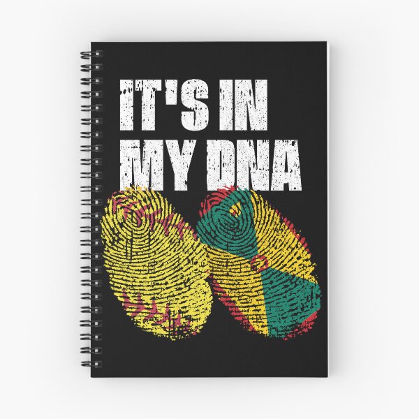 Item preview, IT'S IN MY DNA Softball - Grenada Flag Fingerprint  designed and sold by CosmoKitsch.