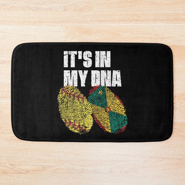 Item preview, IT'S IN MY DNA Softball - Grenada Flag Fingerprint  designed and sold by CosmoKitsch.