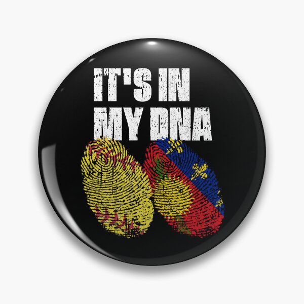 Item preview, IT'S IN MY DNA Softball - Guadeloupe Flag Fingerprint  designed and sold by CosmoKitsch.