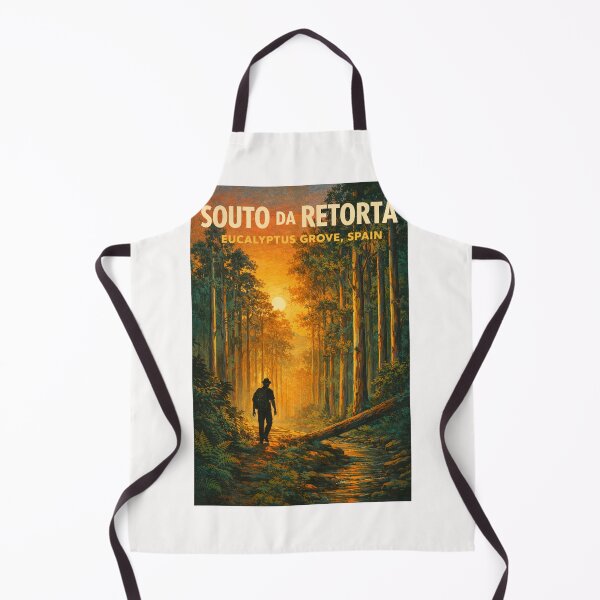 Item preview, Souto da Retorta Spain – Sunset Forest Path in Galicia’s Historic Eucalyptus Grove near Viveiro designed and sold by Places On Earth.
