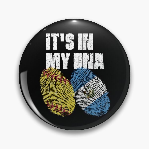 Item preview, IT'S IN MY DNA Softball - Guatemala Flag Fingerprint  designed and sold by CosmoKitsch.
