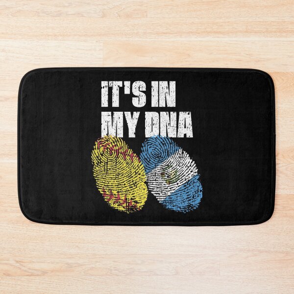 Item preview, IT'S IN MY DNA Softball - Guatemala Flag Fingerprint  designed and sold by CosmoKitsch.