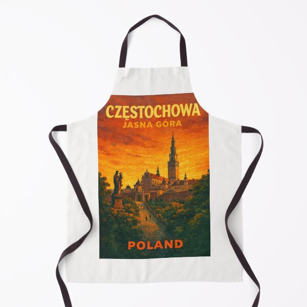 Item preview, Częstochowa Jasna Góra Poland – Iconic Pilgrimage Site with Basilica at Sunset in Silesian Voivodeship designed and sold by Places On Earth.
