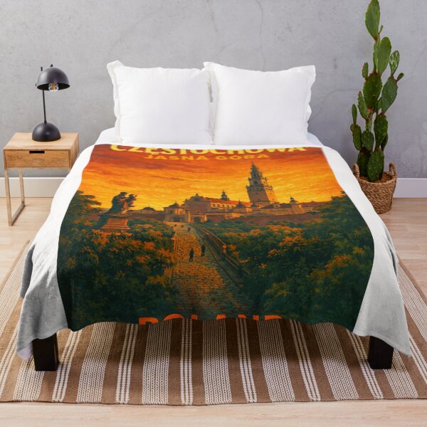 Item preview, Częstochowa Jasna Góra Poland – Iconic Pilgrimage Site with Basilica at Sunset in Silesian Voivodeship designed and sold by Places On Earth.