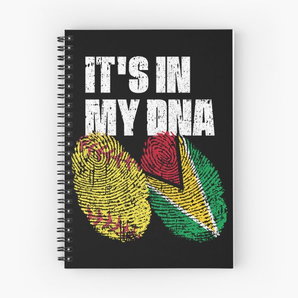 Item preview, IT'S IN MY DNA Softball - Guyana Flag Fingerprint  designed and sold by CosmoKitsch.