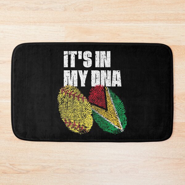 Item preview, IT'S IN MY DNA Softball - Guyana Flag Fingerprint  designed and sold by CosmoKitsch.