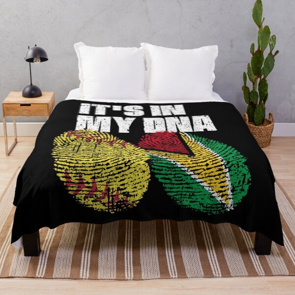 Item preview, IT'S IN MY DNA Softball - Guyana Flag Fingerprint designed and sold by CosmoKitsch.