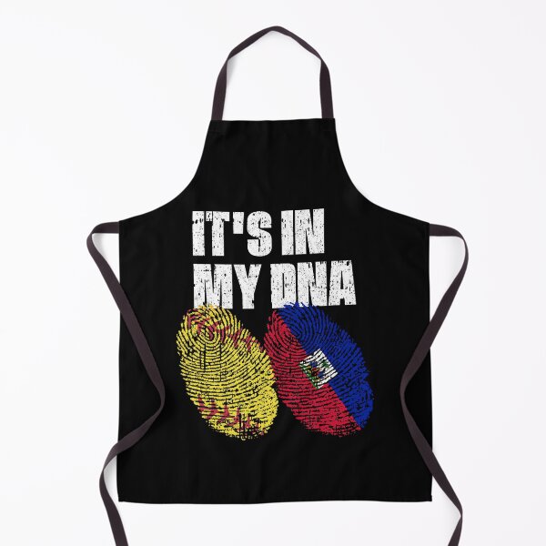 Item preview, IT'S IN MY DNA Softball - Haiti Flag Fingerprint designed and sold by CosmoKitsch.