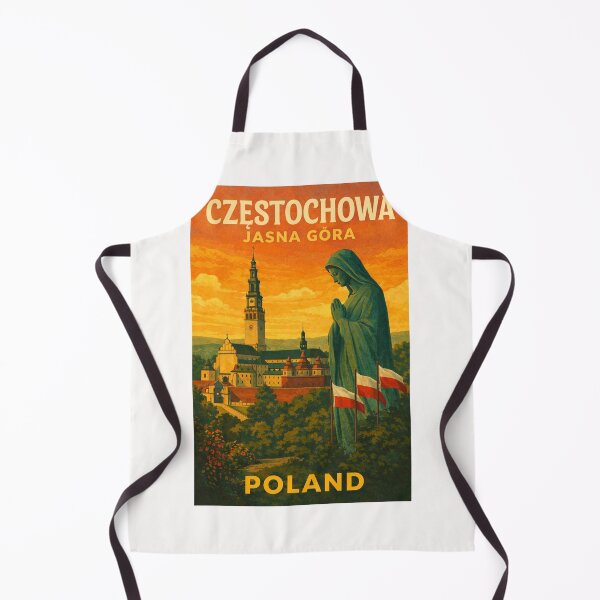 Item preview, Częstochowa Jasna Góra Poland – Statue of Virgin Mary and Monastery View in Poland’s Pilgrimage Capital designed and sold by Places On Earth.
