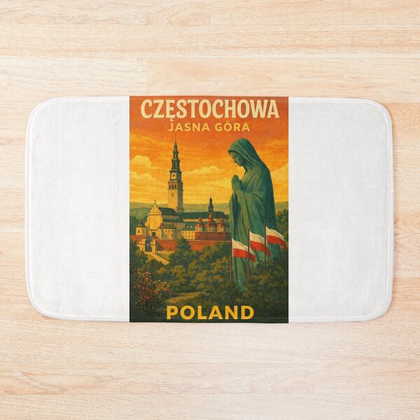 Item preview, Częstochowa Jasna Góra Poland – Statue of Virgin Mary and Monastery View in Poland’s Pilgrimage Capital designed and sold by Places On Earth.