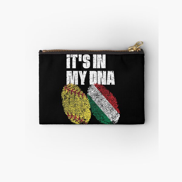Item preview, IT'S IN MY DNA Softball - Hungary Flag Fingerprint  designed and sold by CosmoKitsch.