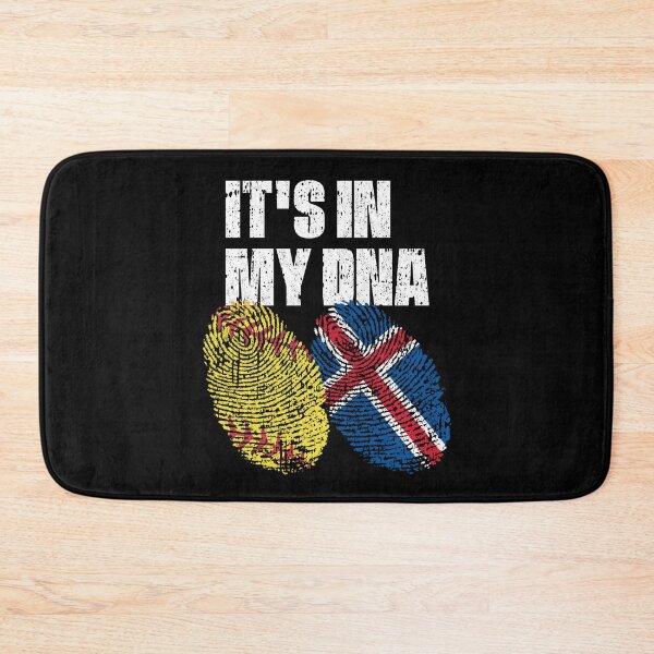 Item preview, IT'S IN MY DNA Softball - Iceland Flag Fingerprint  designed and sold by CosmoKitsch.