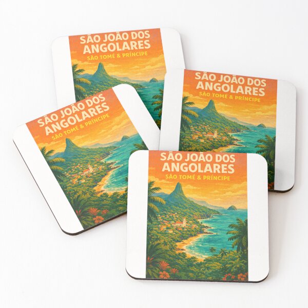 Item preview, São João dos Angolares São Tomé – Tropical Village with Pico Cão Grande and Coastal Scenery in Caué District designed and sold by Places On Earth.